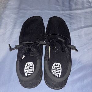 Hey Dude Black Mesh Slip-On Shoes